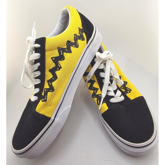 Vans Old Skool Peanuts Charlie Brown Good Grief Skate Shoes Men 5.5 / Wom 7 - Picture 3 of 11
